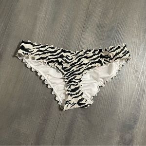 Zebra cheeky bikini bottoms